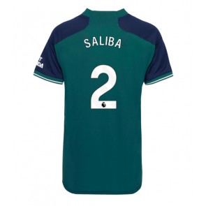 Arsenal William Saliba #2 Rezervni Dres za Ženska 2023-24 Kratak Rukavima